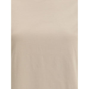 Beige Elastane T-Shirt