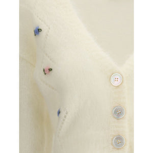 White Mohair Cardigan