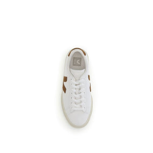 White Leather Low Top Sneakers