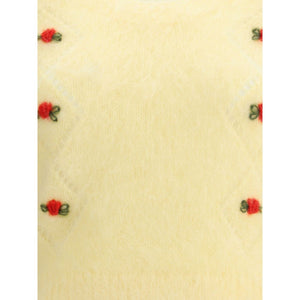 Yellow Mohair Sweatshirt