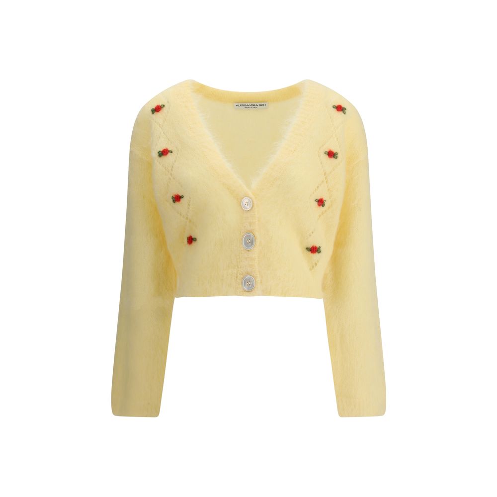 Yellow Mohair Cardigan