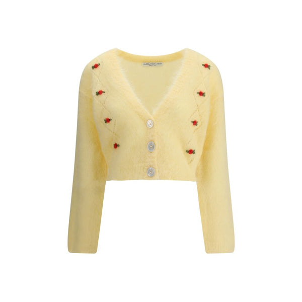 Yellow Mohair Cardigan