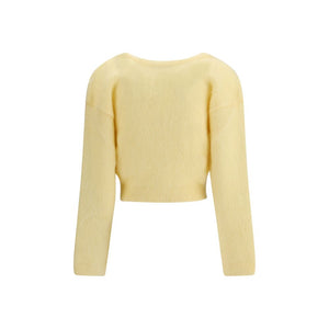 Yellow Mohair Cardigan