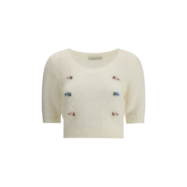 White Mohair Sweatshirt