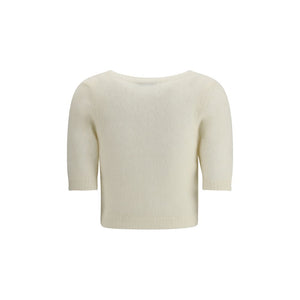 White Mohair Sweatshirt