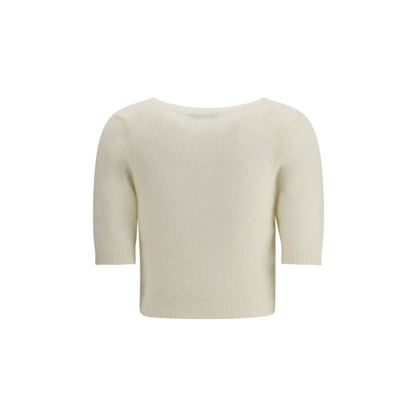 White Mohair Sweatshirt