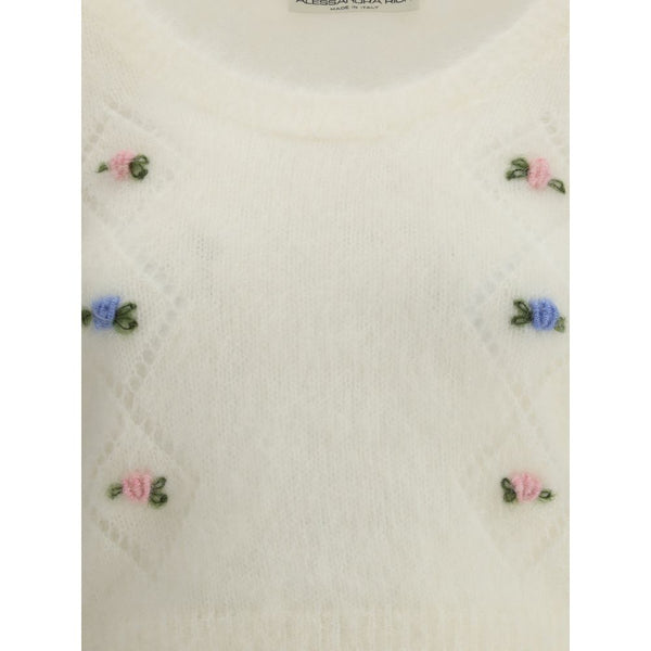 White Mohair Sweatshirt