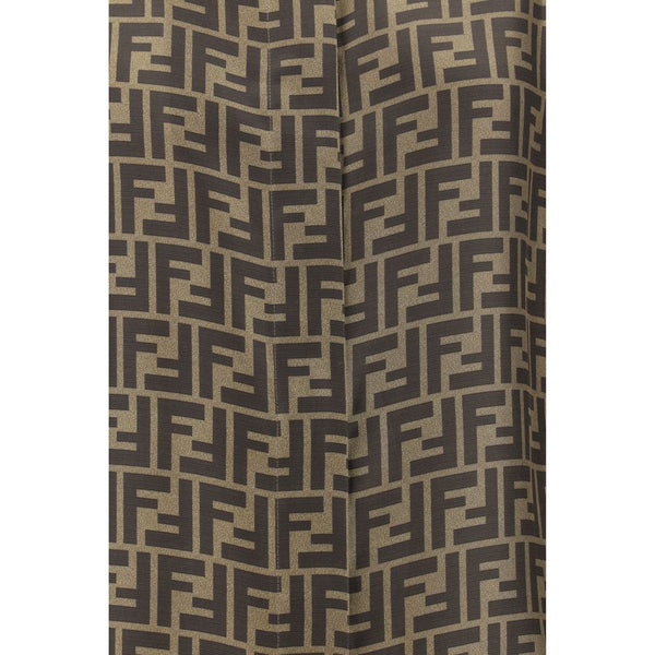 Brown Silk Pattern Shirt