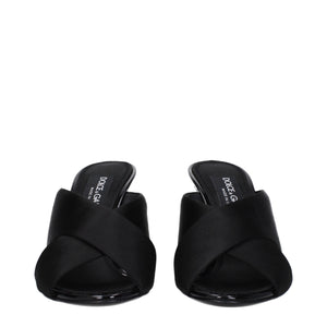 Black Satin Stiletto Heel Sandals