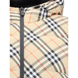 Beige Polyester Full-Length Jacket