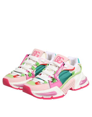 Multicolor Leather Airmaster Low Top Sneaker Shoes