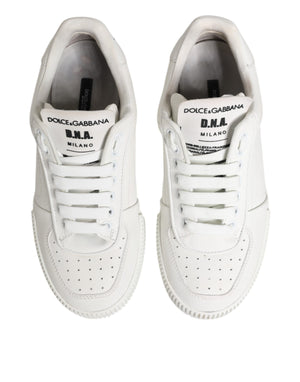 White Miami Leather Low Top Sneakers Shoes