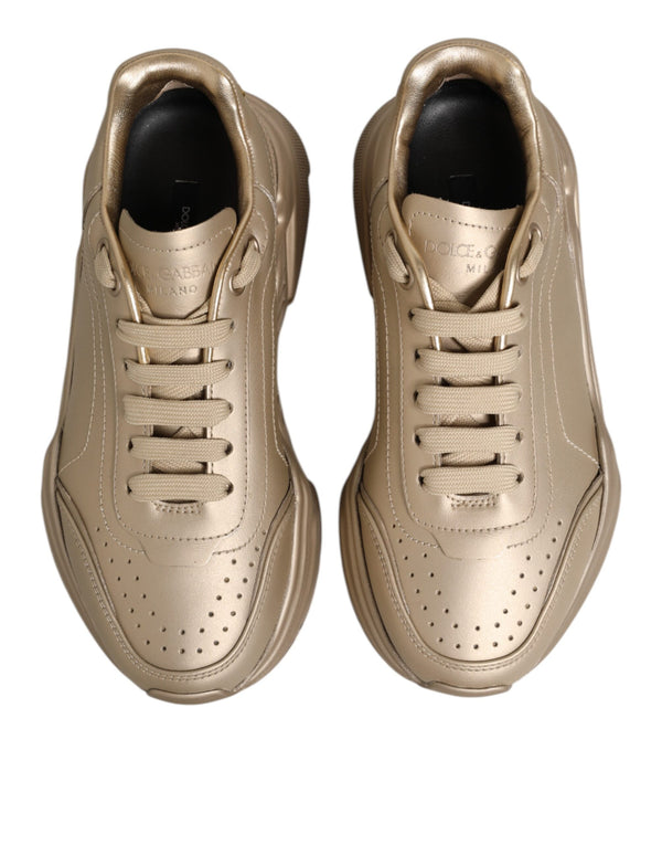 Gold Leather Daymaster Women Sneaker Shoes