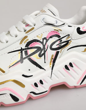 Multicolor Hand Painted DAYMASTER Sneaker Shoes