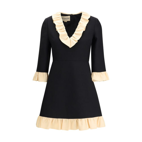 Black Fleece Wool Cocktail Dress