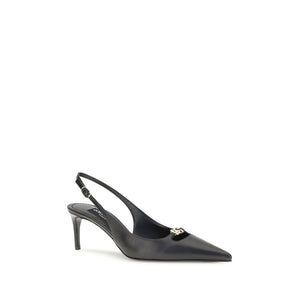 Black Goatskin High Heel Pumps