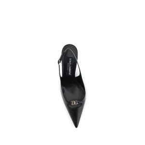 Black Goatskin High Heel Pumps