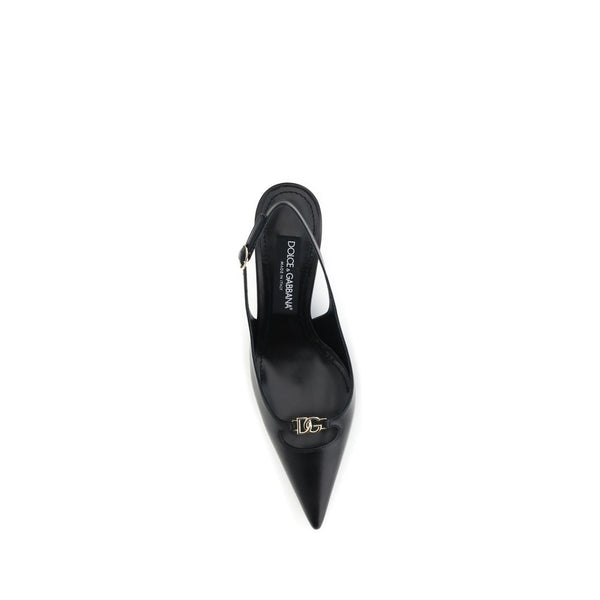 Black Goatskin High Heel Pumps