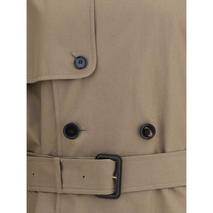Beige Cotton Trench Coat