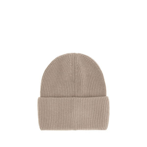 Beige Wool Beanie
