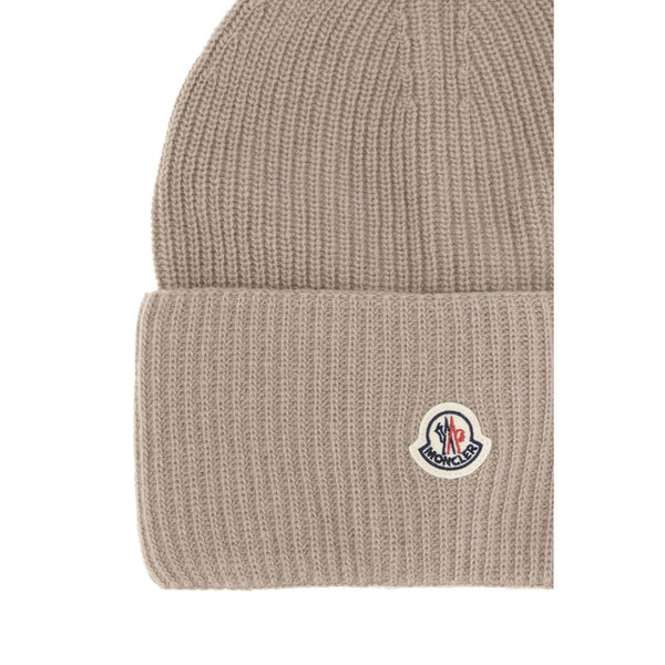 Beige Wool Beanie
