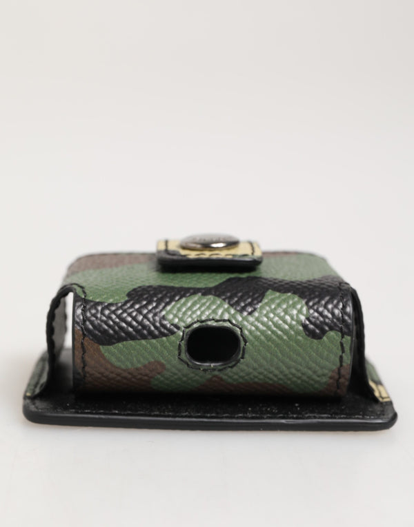 Multicolor Camouflage Leather Metal Accessory  Airpods Case