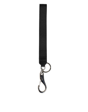 Black Burgundy Nylon DG Logo Crown Holder Keychain Keyring