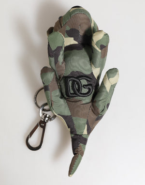 Camouflage Multicolor Animal Silhouette Keychain Keyring