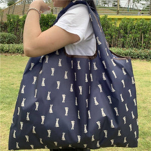 Creative Printed Foldable Single-Shoulder Shopping Bag