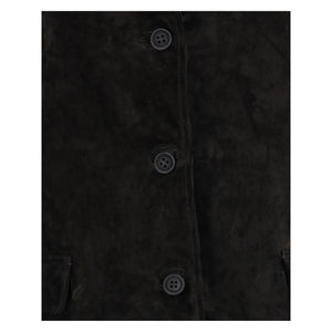 Black Calf Leather Bos Taurus Coat