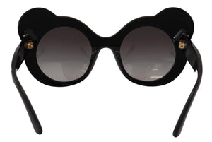 DG4325BM White Black Acetate Crystal Shades Sunglasses