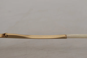 DG2159B Beige Gold Straw Butterfly Crystals Sunglasses
