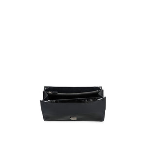 Black Calfskin Crossbody Bag
