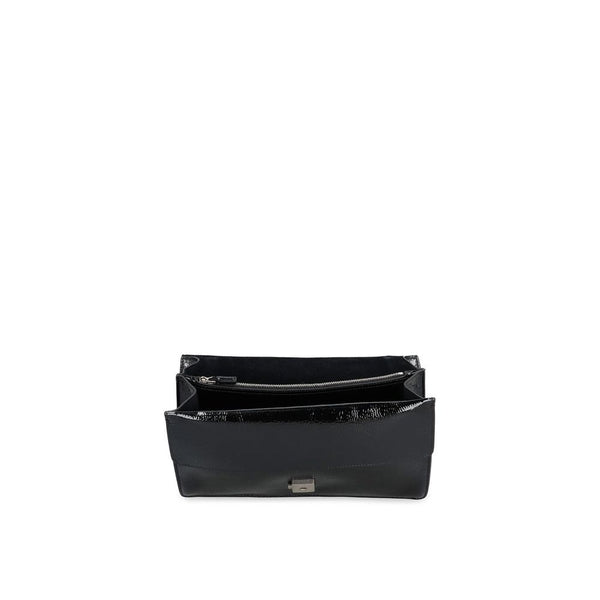 Black Calfskin Crossbody Bag