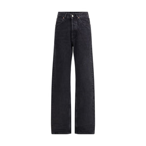 Black Cotton Slim Fit Jeans