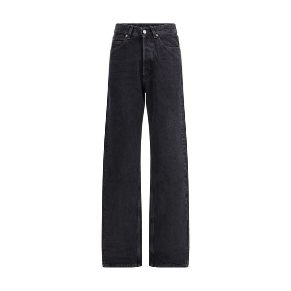 Black Cotton Slim Fit Jeans