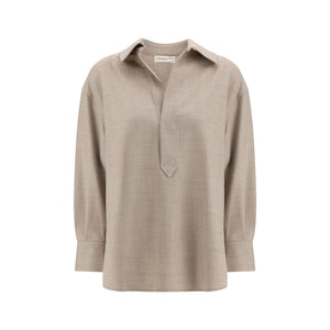 Beige Wool Shirt