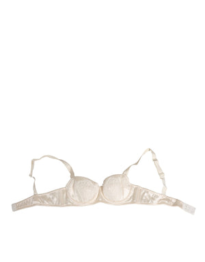 White Satin Lace Balconnet Lingerie Underwear