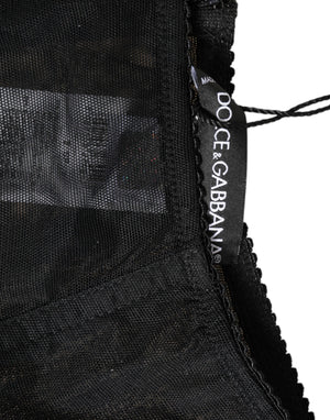 Black High Waist Mesh Sheer Shapewear Underwear