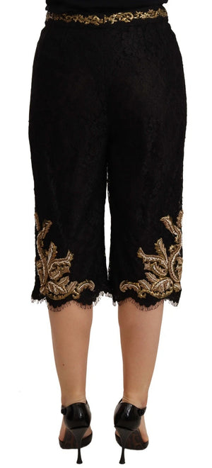Black Lace Gold Baroque SPECIAL PIECE Shorts