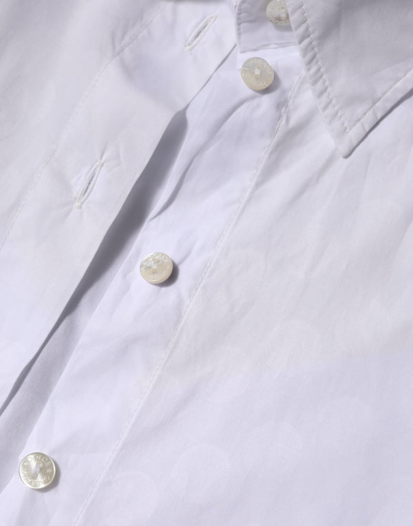 White Collared Short Sleeve Polo Shirt Top