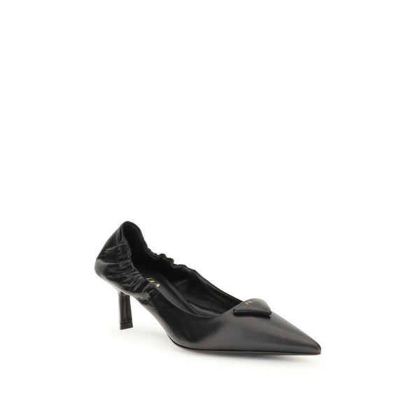 Black Calf Leather Bos Taurus High Heel Pumps
