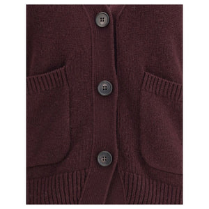 Purple Cashmere Cardigan