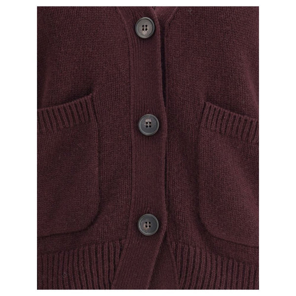 Purple Cashmere Cardigan