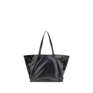 Black Leather Shoulder Bag