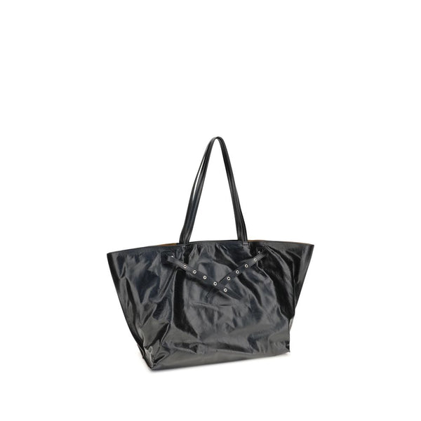 Black Leather Shoulder Bag