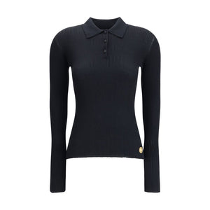 Black Cashmere Polo Shirt