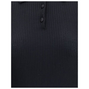 Black Cashmere Polo Shirt