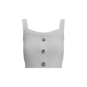 White Polyamide Top