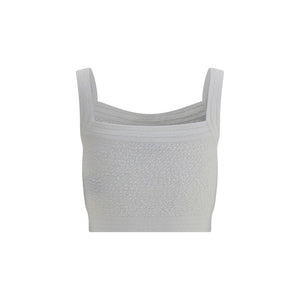 White Polyamide Top